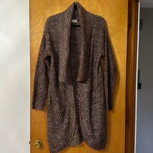 Altered state marbled knit cardigan